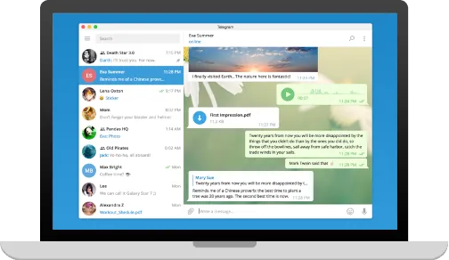 Telegram laptop